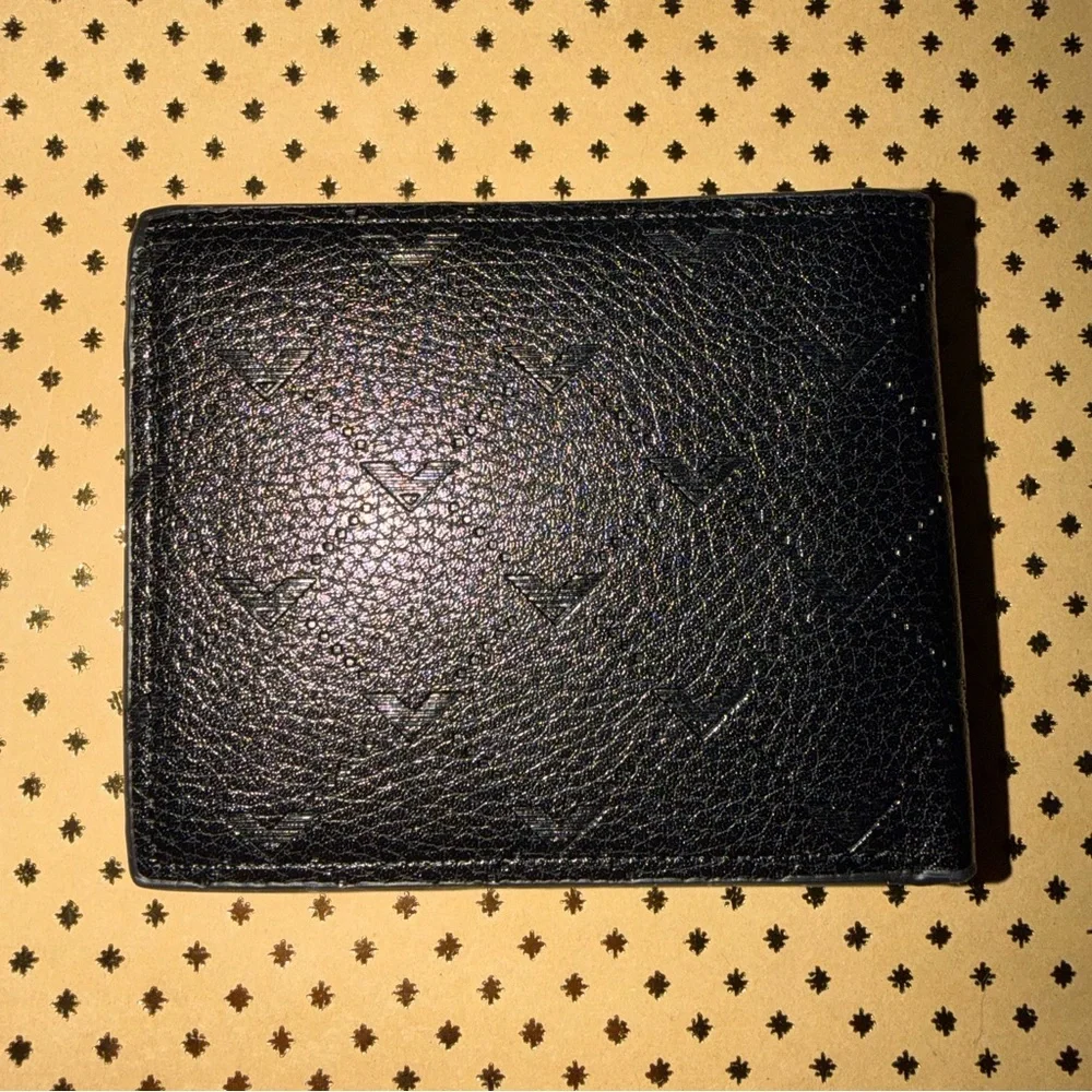 🆕 NEW Men's Black Patterned Wallet